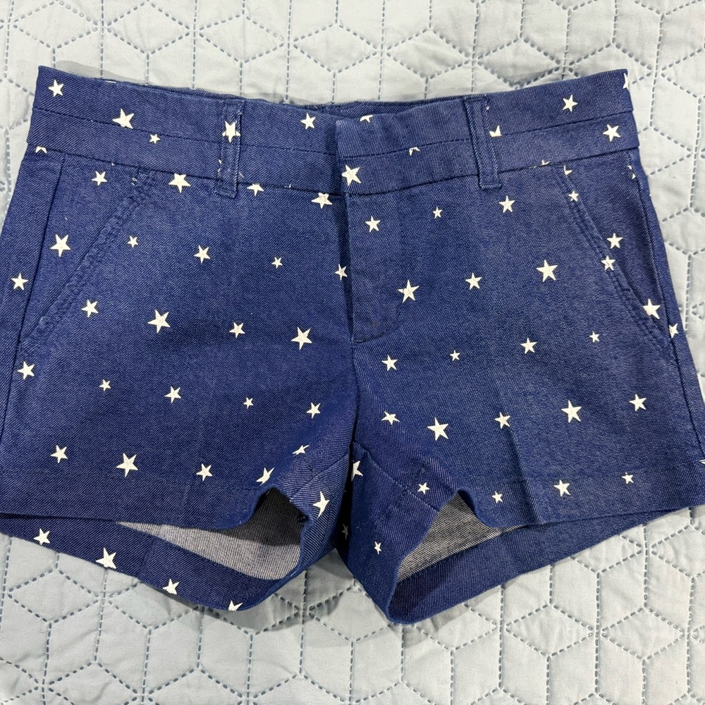 Harper Navy Star-Print Jean Shorts